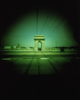 LA Bridge Green Photo